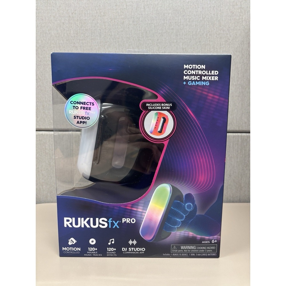 RUKUSfx Pro Motion Controlled Music Mixer 120+ Tracks BeatSnap Technology